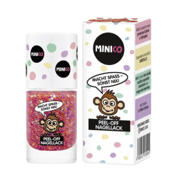 MINICO Peel-Off Nagellack Glitzer Pink 4ml