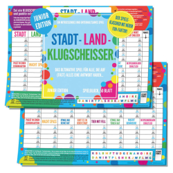 STADT LAND KLUGSCHEISSER Spielblock Junior Edition