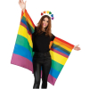 Fasching Kostüm Cape Regenbogen für Erwachsene