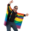 Fasching Kostüm Cape Regenbogen für Erwachsene