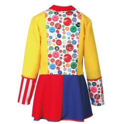 Fasching Kostüm Clownjacke Pompon 1-tlg. für Erwachsene
