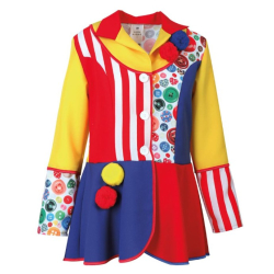Fasching Kostüm Clownjacke Pompon 1-tlg. für...