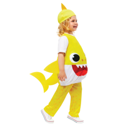 Fasching Amscan Kinderkostüm Baby Shark Gelb - Yellow