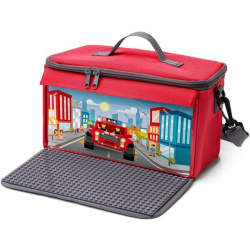 Fantifant Baustein-Tasche mit Bauplatte  rot / S