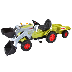 BIG Traktor Claas Celtis + Anhänger Kindertraktor...