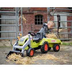 BIG Traktor Claas Celtis + Anhänger Kindertraktor Kindertrettraktor