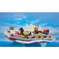 PLAYMOBIL Action Heroes Feuerwehrboot mit Aqua Scooter 71464
