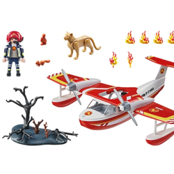 PLAYMOBIL Action Heroes Feuerwehrflugzeug mit...