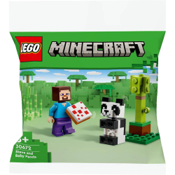 LEGO Minecraft Steve mit Baby-Panda 30672