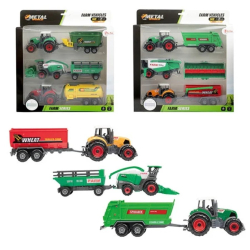 Toi-Toys METAL Set -Landwirtschaft Traktoren +...