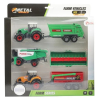 Toi-Toys METAL Set -Landwirtschaft Traktoren + Anhänger 6 Teile