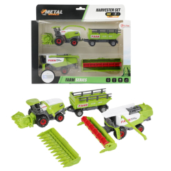 Toi-Toys METAL Set -Landwirtschaft Maschinen + Anhänger