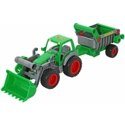 Wader-Polesie Farmer Technic Traktor mit Anhänger 57 cm
