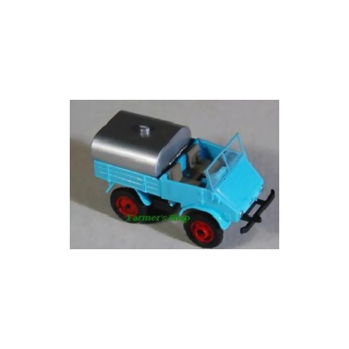 epoche Unimog 411 mit Sprengwagen blau 20411