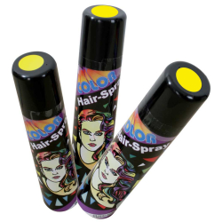 Fasching Hair-Color-Spray Haarspray Haar Spray gelb 100ml