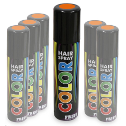 Fasching Hair-Color-Spray  Haarspray Haar Spray orange 100ml