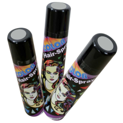 Fasching Hair-Color-Spray Haarspray Haar Spray silber 100ml