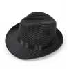 Fasching Hut schwarz mit Nadelstreifen