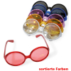 Fasching Sixties-Brille sortiert 1 Stück