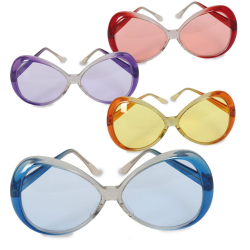 Fasching Fashion Brille Sonnenbrille lunettes sortierte Farben