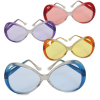 Fasching Fashion Brille Sonnenbrille lunettes sortierte Farben