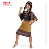 Fasching Little Squaw Indianerin Kleid mit Gürtel Größe 116