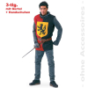Fasching Ritter Kostüm Gawain mit Gürtel & Handschuhen Gr.56
