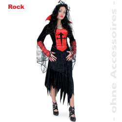 Fasching Halloween schwarzer Rock Ricarda Gr. 36